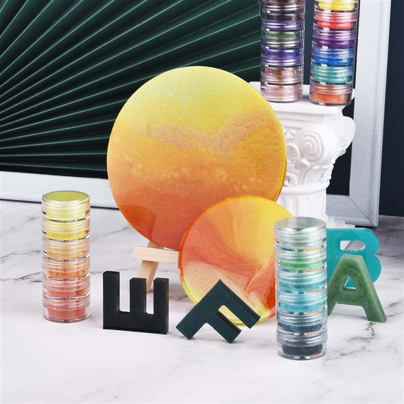 Набор из 6 цветов, перламутровый порошок слюды, эпоксидная смола, краситель, пигмент, жемчужный порошок, материал для самостоятельного изготовления, наполнитель из эпоксидной смолы