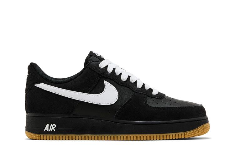 Nike Air Force 1 Low '07 LV8 Черный Резина Светло-коричневый Белый