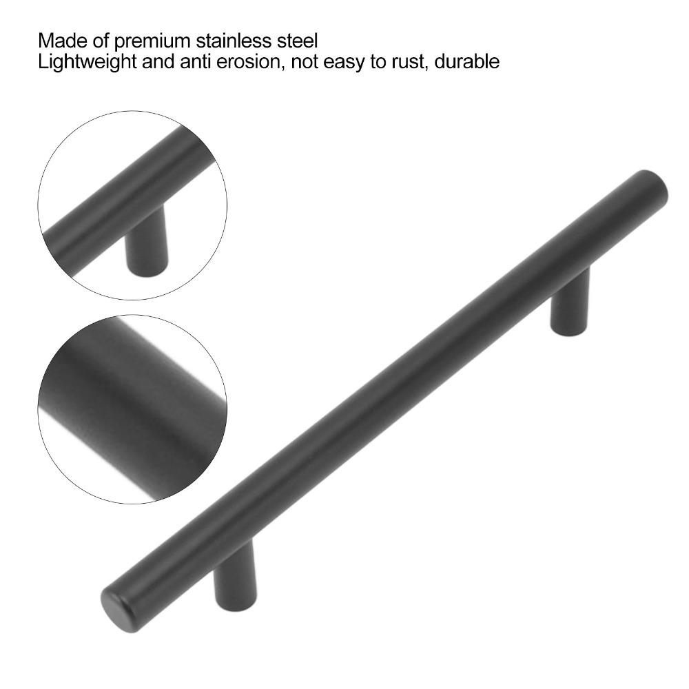 10pcs 5 Inch Hole Center T Handle Stainless Steel Cupboard Handle Durable Drawer Pull Han  Bedroom