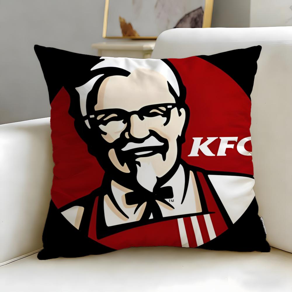 Бренд быстрого питания Kentucky Fried Chicken Наволочка Мягкая Легко стирающаяся Чехол для подушки Универсальный для дивана кровати путешествий и офиса