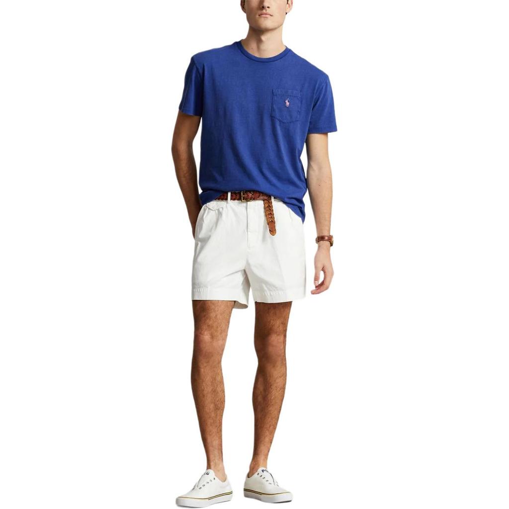Polo Ralph Lauren Color Blocked приталенная футболка с круглым вырезом и коротким рукавом для мужчин, топы, синяя 710835756-022