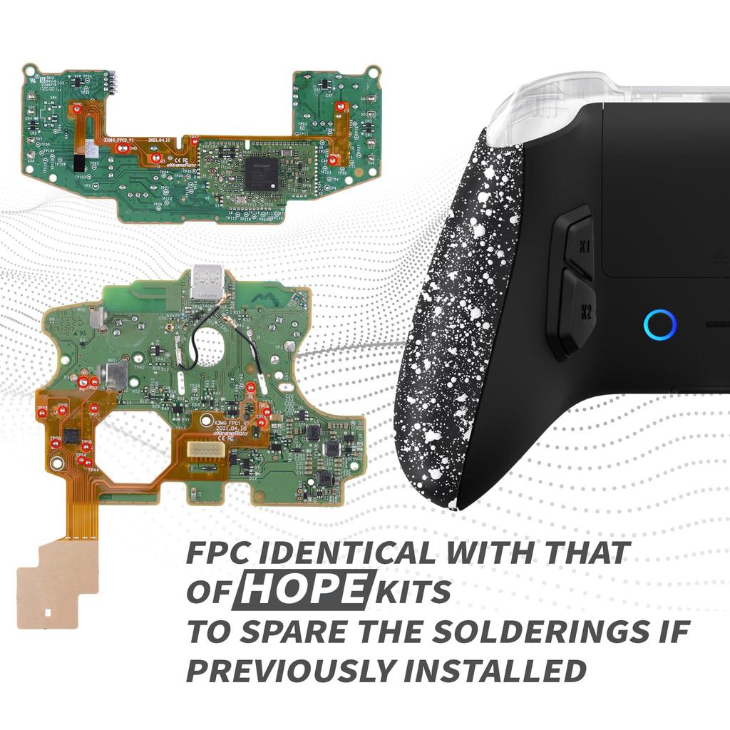 Комплект для переназначения кнопок «Назад» eXtremeRate для Xbox Core 1914, комплект для переназначения кнопок Victor X для контроллера Xbox Series (контроллер в комплект не входит)