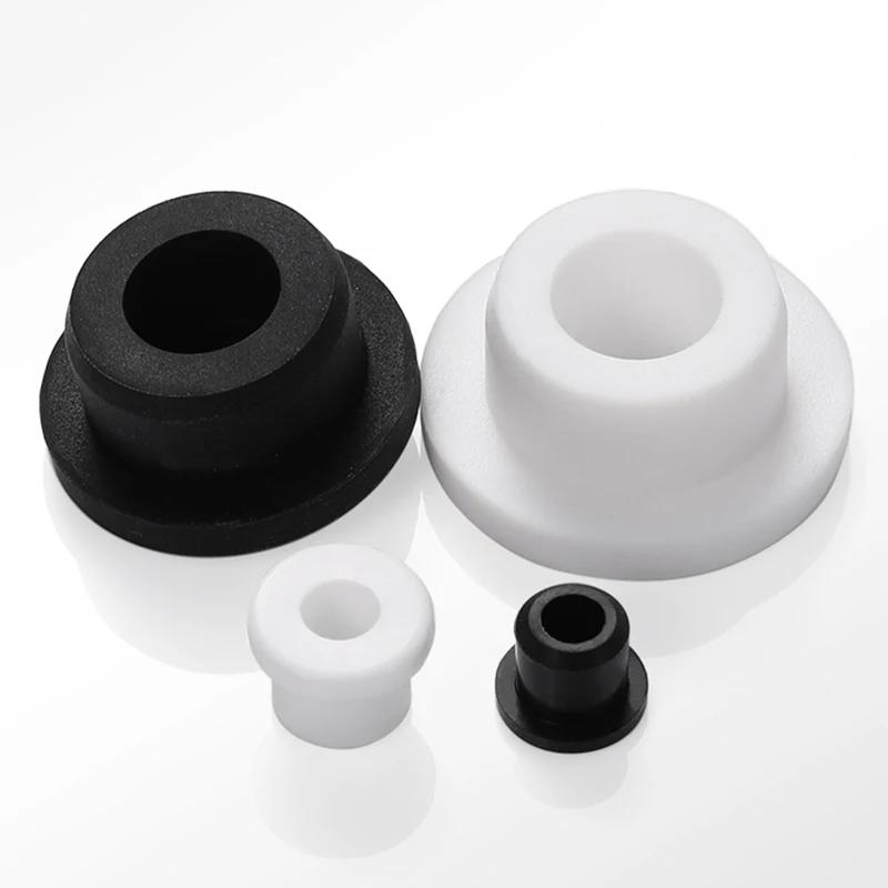 1~50pcs M3.3~m201.5 Black/white Rubber Hole Plug Round Hollow Silicone Sealed Gasket Wiring Protect Bushes O-rings Sealed Gasket