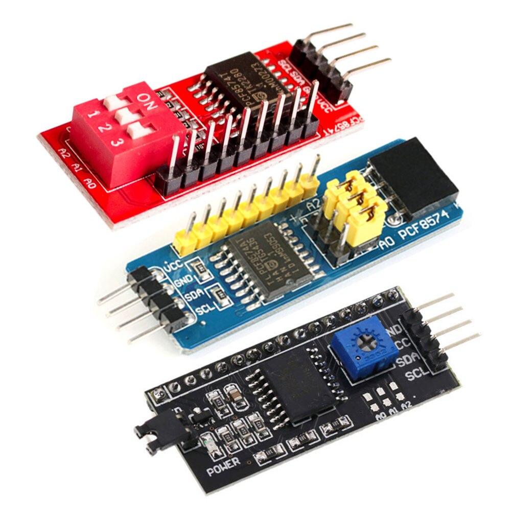 PCF8574 PCF8574T I/O для IIC I2C TWI SPI, плата последовательного интерфейса, порт LCD1602 LCD2004, адаптерная пластина, модуль преобразователя ЖК-адаптера