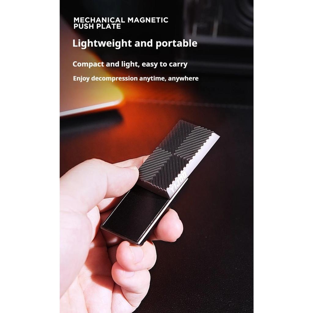 Magnetic Push Card Anti-Stress Mechanical Slider Toy Pushing Plate Sensory Toy Cool Things Punnk Stress Relief Toys EDC Adults