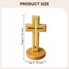 Decorative Wood with Base, Wooden Crucifix of Saint Jesus for Weddings