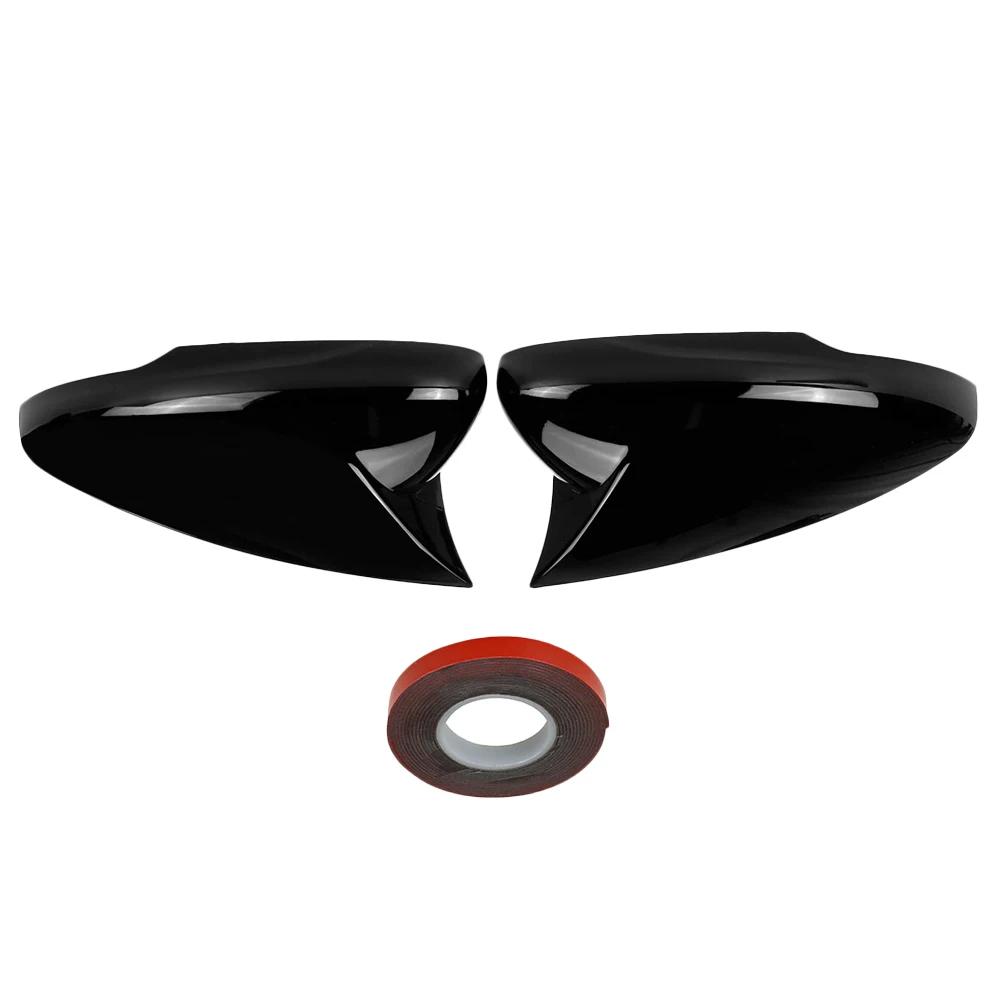 Protective Cover Door Mirror Cover Fit For Ford Mustang Mach E Car Rearview Accessories Carbon Fiber Glossy Black