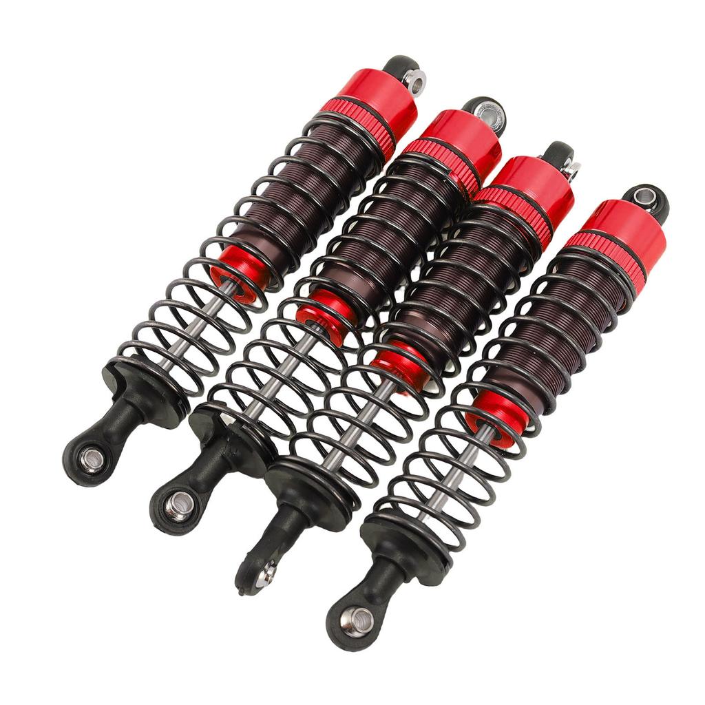 RC Oil Filled Shock Absorber 1 10 Scale 95mm High Strength Aluminum Alloy RC Shock Absorber Oil Damper Red