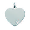 [C7251] - Silver Pendant 'Love' - 30x27 Mm