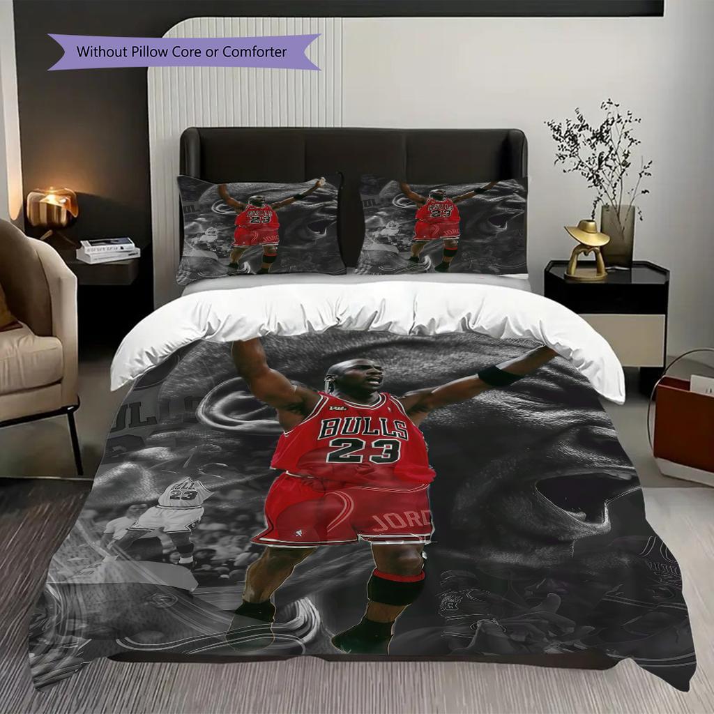 Iconic Legacy Jumpmans Journey Three-piece set(1 * duvet cover + 2 * pillowcase, without core)Bedding set Soft and comfortable