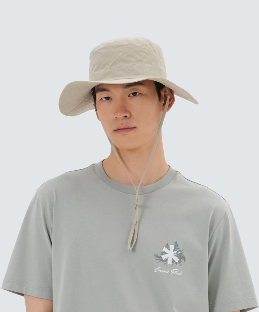 Шляпа-панама SNOWPEAK APPAREL Cample Wide Hat (S25Zucha19) Светло-бежевый