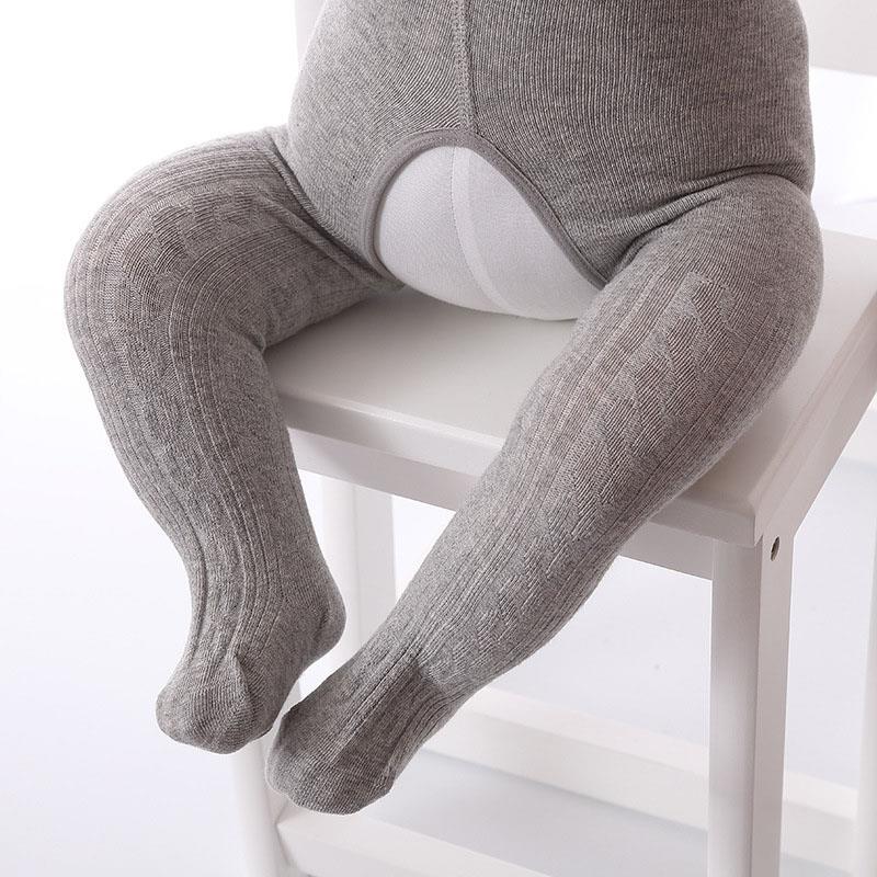Детские колготки зима-осень однотонные мягкие хлопковые толстые теплые колготки для маленьких девочек плотные колготки для новорожденных мальчиков и девочек одежда