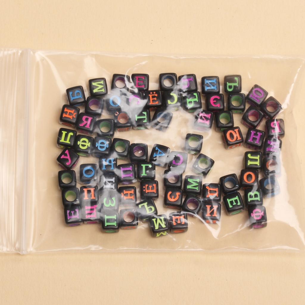 6 мм 80 шт. Подвески Буквы Квадратные Смешанный Русский Алфавит Акриловые разноцветные Бусины Для Изготовления Ювелирных Изделий DIY брелок Ожерелье Браслет Аксессуары Ручной Работы