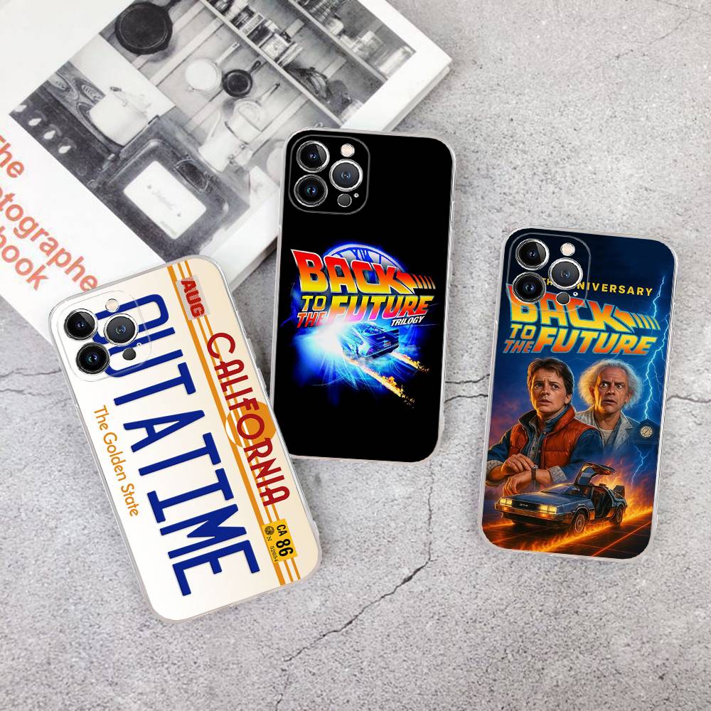 Прозрачный чехол из ТПУ Back To The Future для IPhone 17 11 12 13 14 15 16 Pro Max 16 Plus