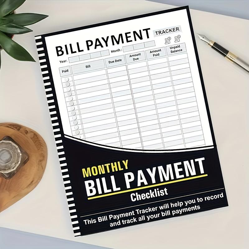 Ежемесячная книга для оплаты счетов, Блокнот для финансового планирования, Удобно носить с собой в офис и в командировки