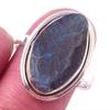 Natural Labradorite Gemstone Handmade 925 Solid Sterling Silver Ring Size 8 Z9i63