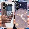 Для Xiaomi Poco C65 Чехол для PocoC65 Силиконовый Funda Para Capa Coque Мягкие чехлы для телефона Задняя крышка Мраморный цветочный узор Ударопрочный