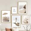 Lighthouse Reed Grass Flower Beach River Landscape Posters Art Print Canvas Painting Wall Pictures Living Room Home Decoration