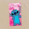 Serviette de Plage - Disney - Stitch - Rose - 140x70 cm - 100% Polyester