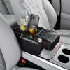 Car Center Console Armrest Cushion Thicken Arm Rest Box Pad Extension Cushion with Cup Holder Tissue Box Organizer Bag