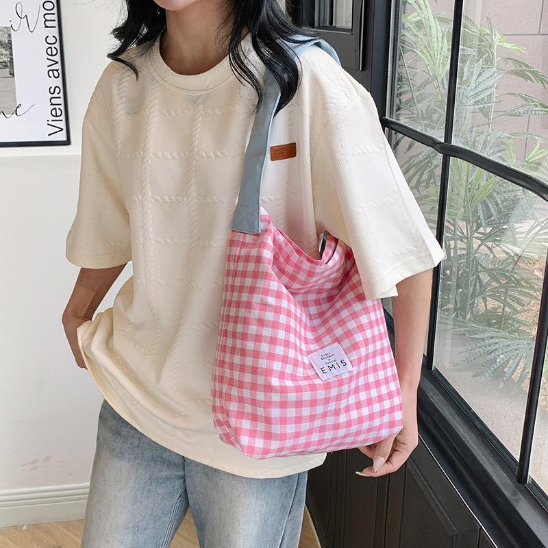 Холщовая сумка женская новая красивая и повседневная весенняя модная сумка на одно плечо для студентов колледжа литературная сумка для поездок на работу