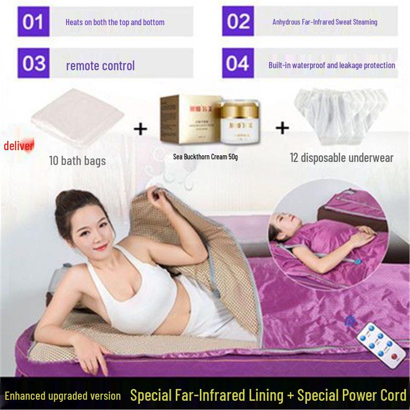 Xu Can Full Moon Home Sauna: Full Body Dehumidifying Sauna Box and Acid Expelling Blanket
