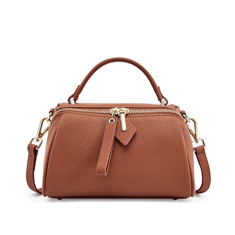 Женская сумка из натуральной кожи, универсальная, в ретро-стиле, простой однолямочный кросс-боди, новая сумка из натуральной кожи