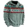Зимняя мужская толстовка с капюшоном Harajuku Ethnic Wind Graphics Retro Clothes Pullover Shirt Casual Street Loose Casual Hoodie