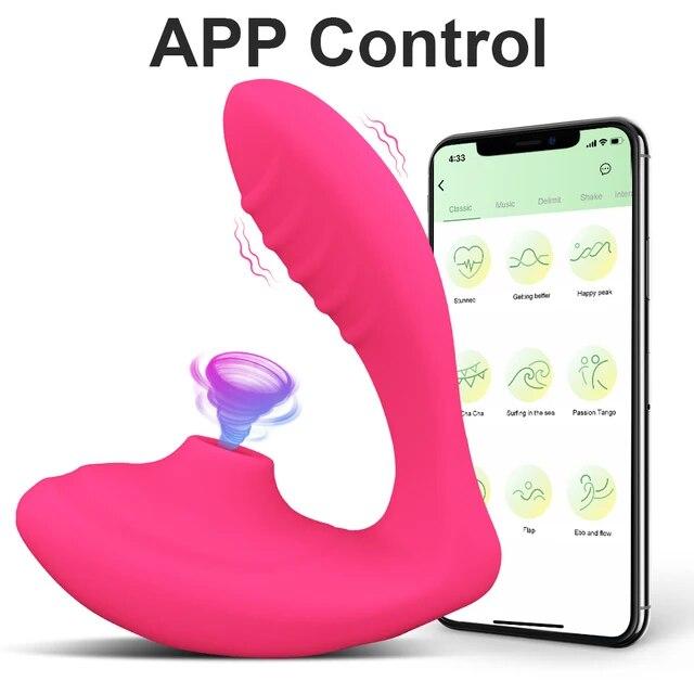 Вагина G Spot Sucker Вибратор Оральный секс Всасывание клитора Стимуляция сосков Носимая женская мастурбация Эротическая секс-игрушка для женщин