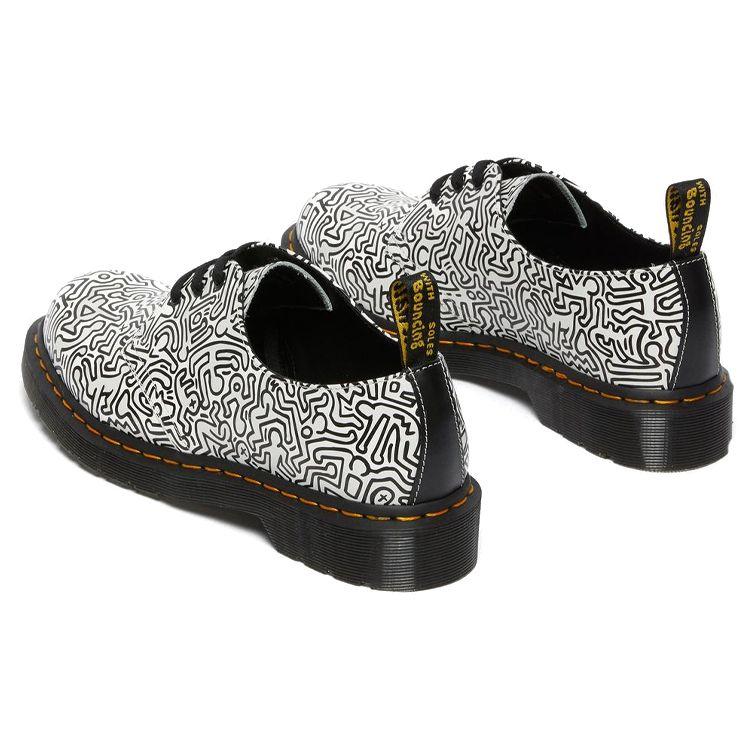 Dr. Martens Keith Haring X 1461 Allover Print Unisex Sneakers White Black 26833009