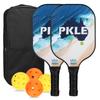Набор ракеток для пиклбола из стекловолокна, набор из 2 ракеток и 4 мячей для пиклбола
