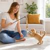 Funny Cat Stick Toy, Cat Toys for Indoor Cats, Interactive Cat Teaser Wand, Plush Kitten Toys, Cat Toy for Indoor Play Exercise