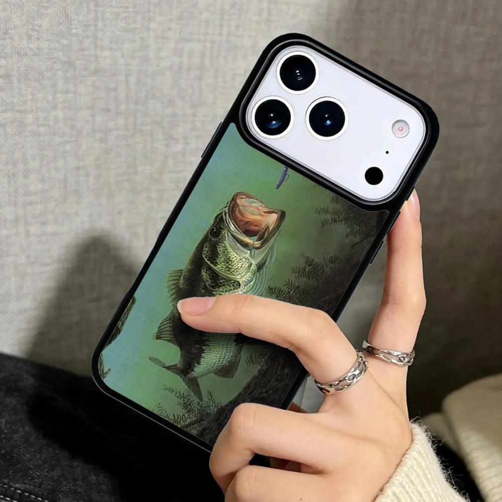 Capa Case for iPhone 17 Air 16 Pro Max 15 Plus 11 13 Mini 14 12 Back Phone Cover Trout Fishing