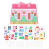 Dress Up House Felt Board Double Sided Foldable Dress Up Teaching Toy Storytelling Early Learning