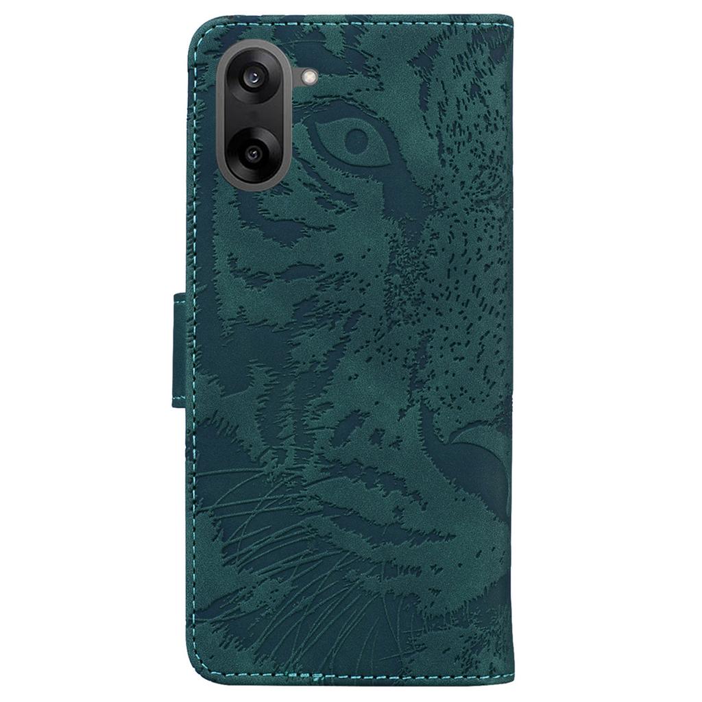For OnePlus Nord CE5 5G Case Tiger Imprint Leather Wallet Phone Cover