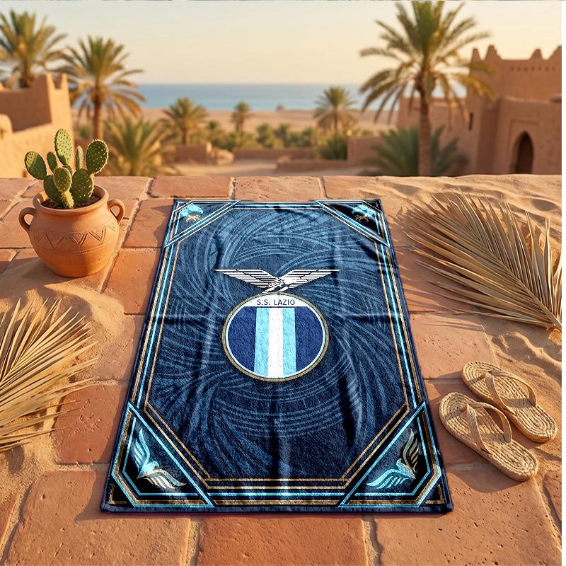 Lazio FC Print Microfiber Beach Towel Quick Dry Absorbent Large Towel For Beach Swimming Travel