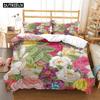 Комплекты постельного белья из полиэстера с цифровым принтом «Растения и цветы» для детей, покрывала для мальчиков, комплект постельного белья для подростков