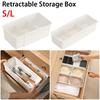 Large Capacity Retractable Storage Box Cosmetics Box  for Stationery Medicine Sundries Separation