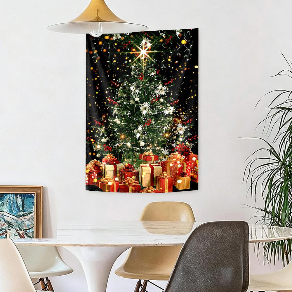 Christmas Wall Decor Tapestry Art For Pet Memorial Birthdaywedding Party Backdrop Family Gift