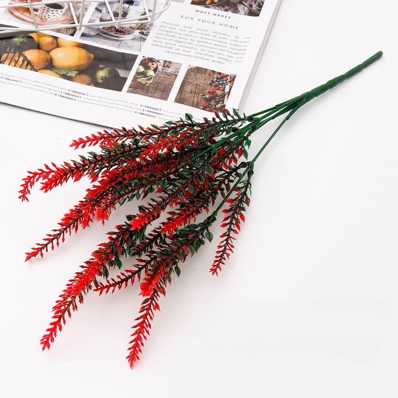 Пластиковый искусственный цветок лаванда поддельный цветочный горшок украшение имитация водного растения свадебное украшение реквизит