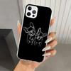 Черно-белый чехол для телефона с французским бульдогом для iPhone 16 15 14 13 12 Mini 11 Pro Max 16E X XS XR 7 Plus 8 SE 2020 Мягкий чехол Принт Sh