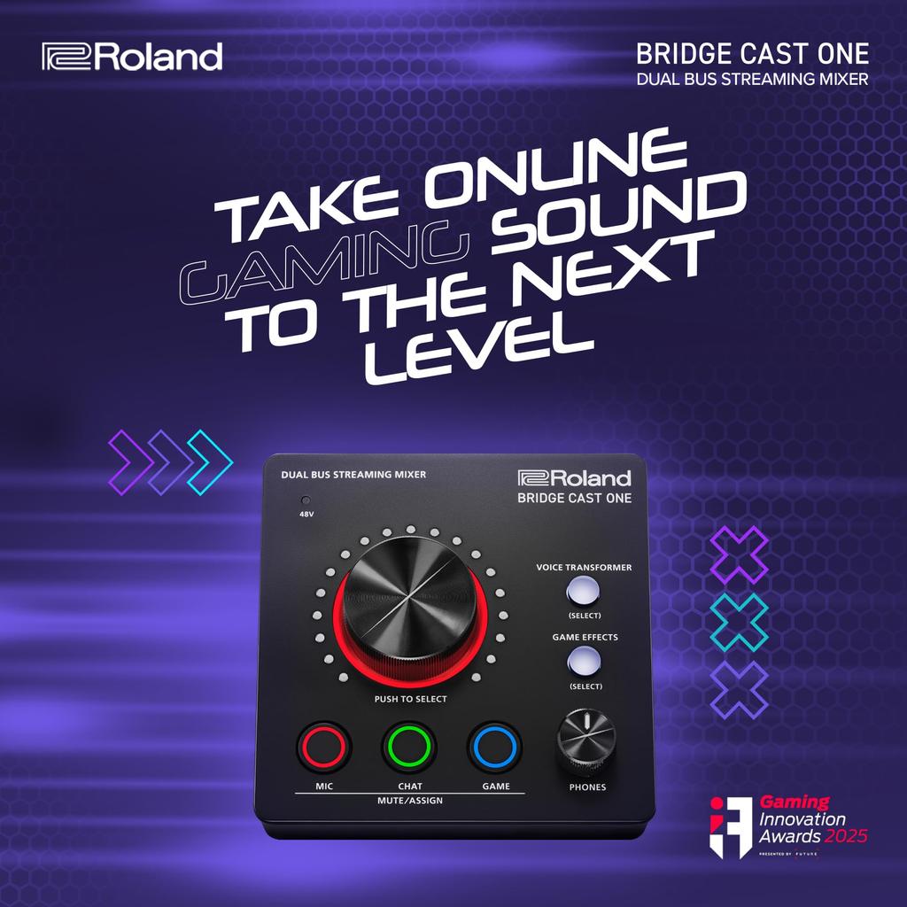 Roland BRIDGE CAST ONE Игровой Аудиоинтерфейс Микшер Стриминговый ЦАП PS5 Изменитель Голоса