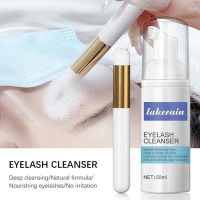 Lakerain Eyelash Wash Cleanser Шампунь 50 мл Пенящееся очищающее средство для ресниц и бровей для наращивания и