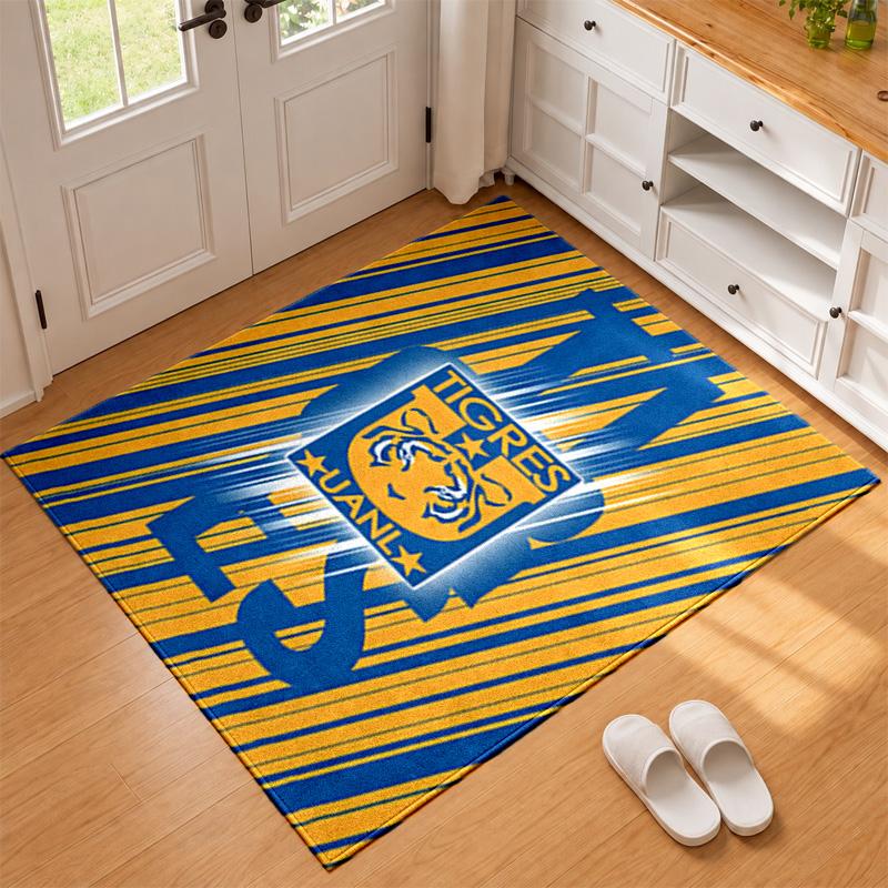 Club Tigres UANL Carpet Door Mat for Living Room or Bedroom Protective Mat Under Chair Office Decoration Christmas Gift Birthday Present