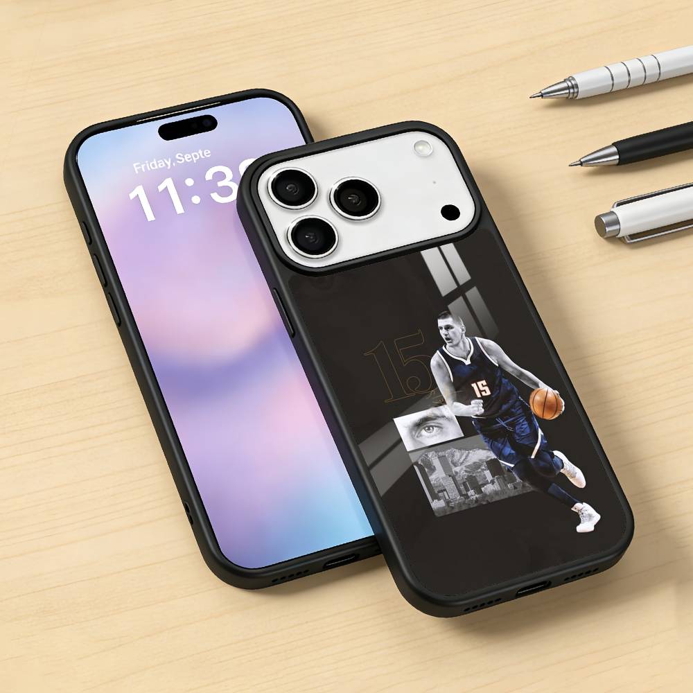 Чехол для телефона N-Nikola J-Jokic NJ для iPhone17,16,15,14,13,12,Pro,Max, Магнитный для беспроводной зарядки Magsafe