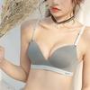 Sexy Ladies One Piece Seamless Bra Letter Printing No Steel Ring Bra Adjustable Underwear Women's Push Up Bra