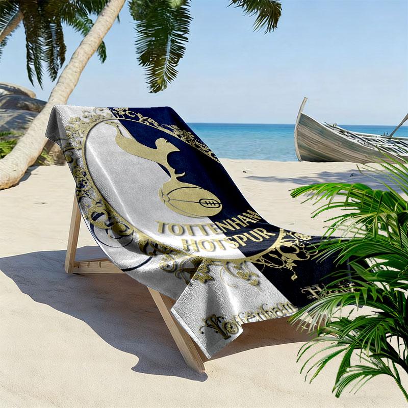 Spurs logo Print Beach Towel, Large Soft Quick Dry Towel for Beach Camping Swimming