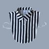 Womens Classic Versatile Plaid Fake Collar Fashion Detachable Dickey Collar Half Shirts Blouse False Collar Top for Lady Girls
