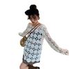 Chic Knitted Hollow-Out Sweater | Plus Size French Style | Loose Long Sleeve | Early Autumn Women's Outerwear