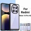 For Xiaomi Redmi Note 14 Pro 4G Case Xiaomi Redmi Note 14 Pro 4G Cover Clear PC TPU Shockproof Cover Xiaomi Redmi Note 14 Pro 4G